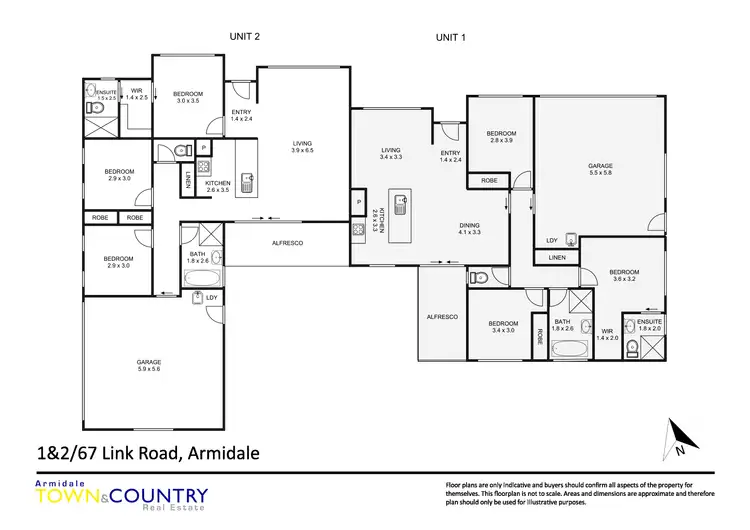 Floorplan of Homely unit listing, 1/67 Link Road, Armidale NSW 2350