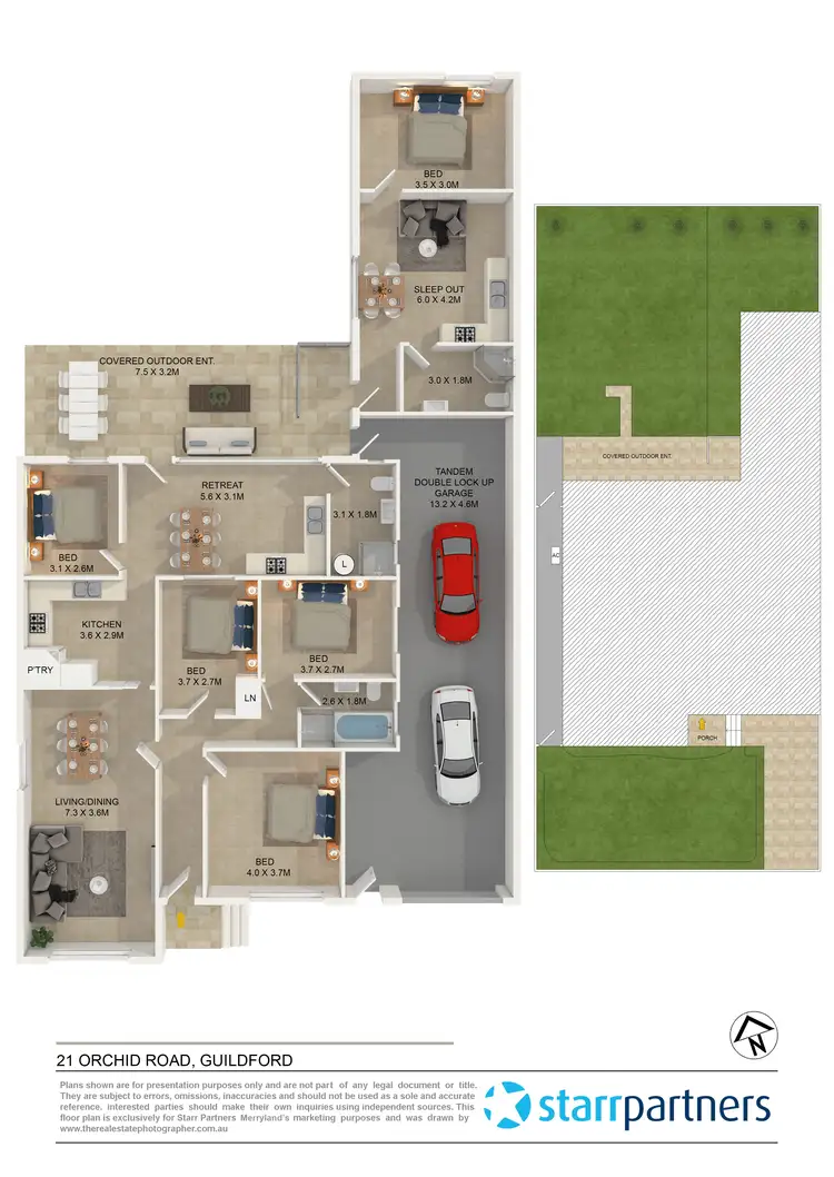 Floorplan of Homely house listing, 21 Orchid Road, Guildford NSW 2161