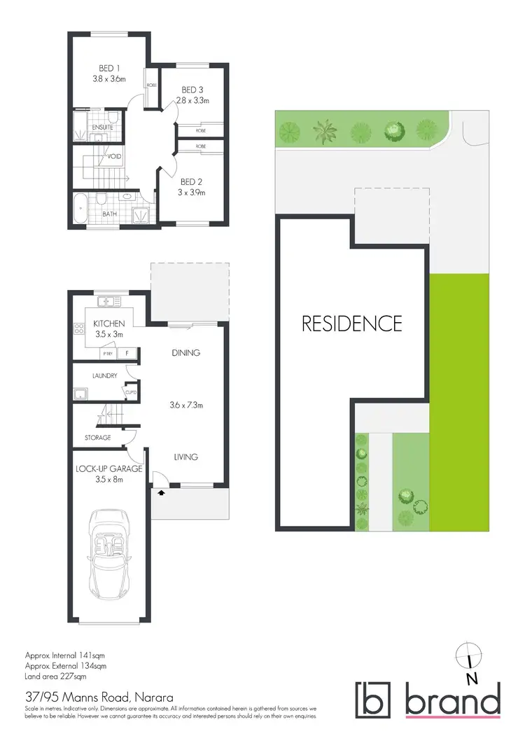 Floorplan of Homely townhouse listing, 37/95 Manns Road, Narara NSW 2250