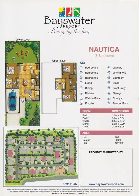 Floorplan of Homely townhouse listing, 58 43-55 Brisbane Crescent, Deception Bay, Deception Bay QLD 4508