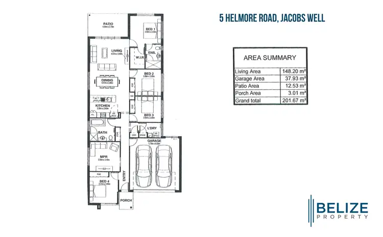 Floorplan of Homely house listing, 5 Helmore Road, Jacobs Well QLD 4208
