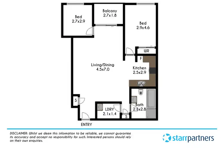 Floorplan of Homely apartment listing, 52/2-4 Fourth Avenue, Blacktown NSW 2148