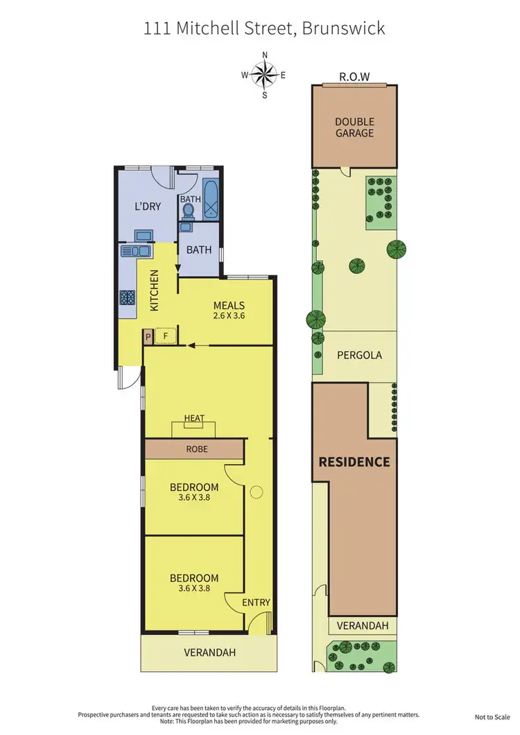 Floorplan of Homely house listing, 111 Mitchell Street, Brunswick VIC 3056