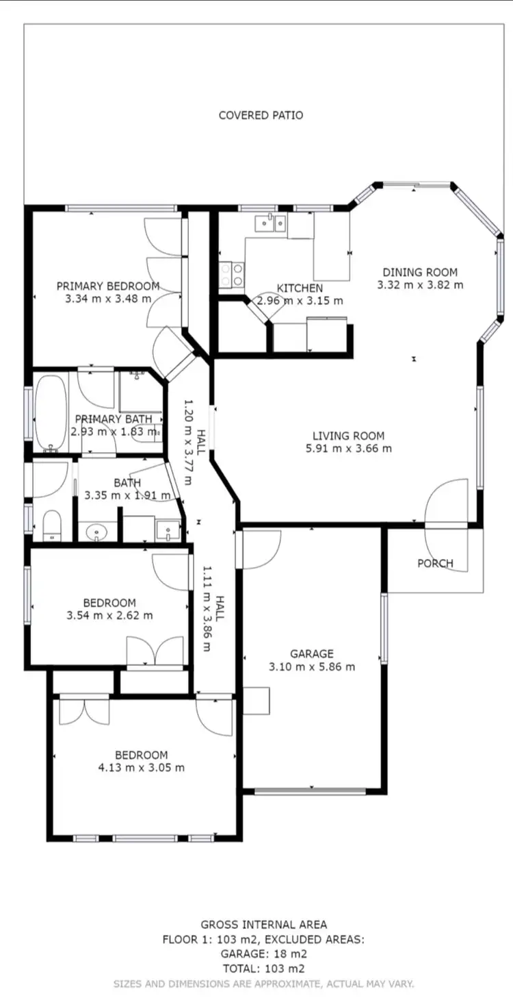 Floorplan of Homely rural property listing, 3 Wave Close, Toormina NSW 2452