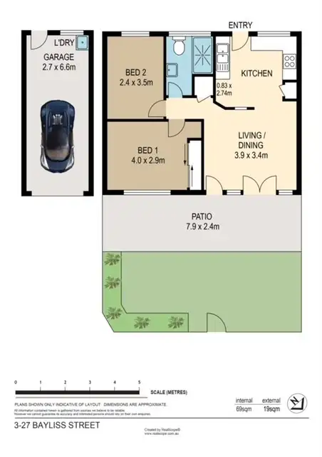 Floorplan of Homely unit listing, 3/27 Bayliss Street, Toowong QLD 4066