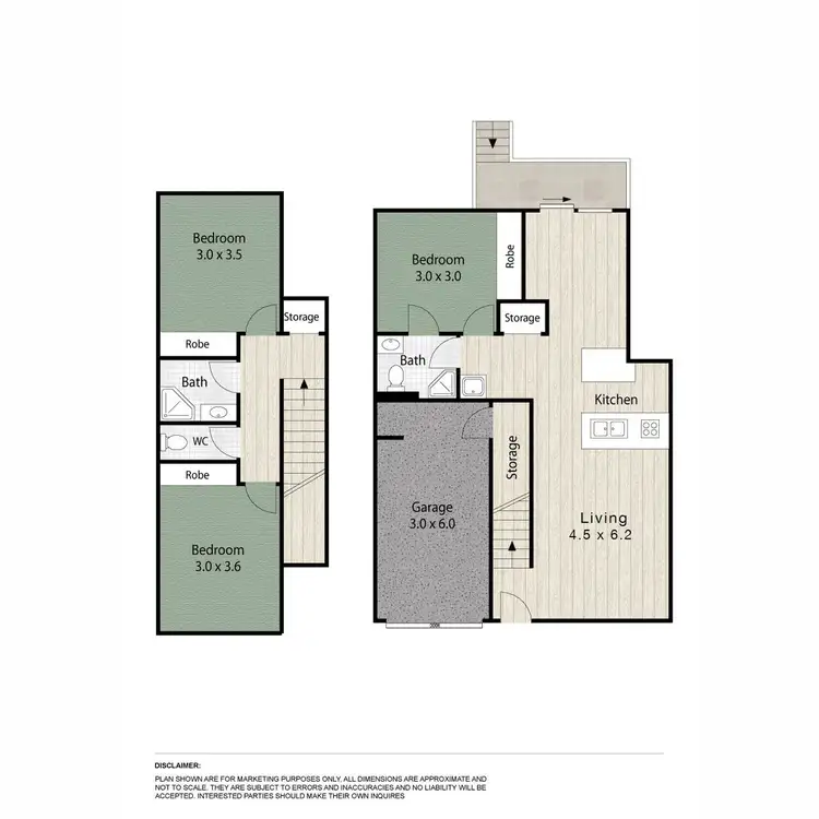 Floorplan of Homely townhouse listing, 4/101 Richmond Road, Morningside QLD 4170