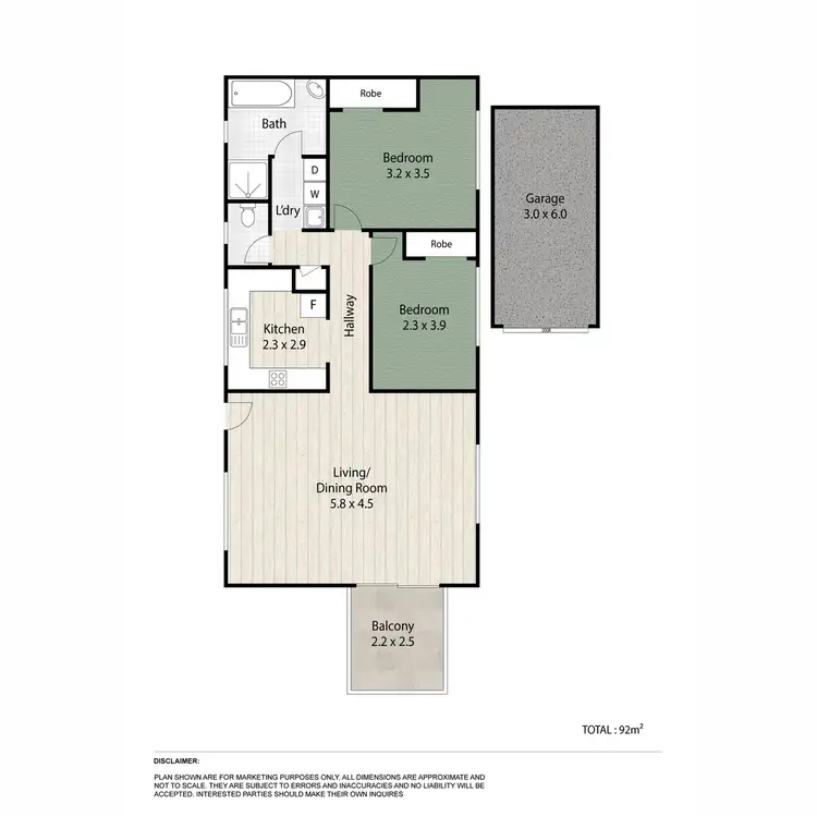 Floorplan of Homely unit listing, 1/28 Barlow Street, Clayfield QLD 4011