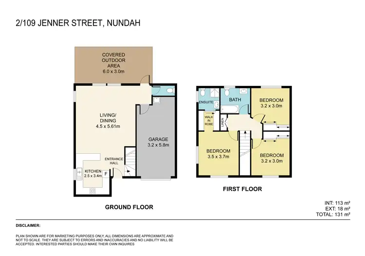 Floorplan of Homely townhouse listing, 2/109 Jenner St, Nundah QLD 4012