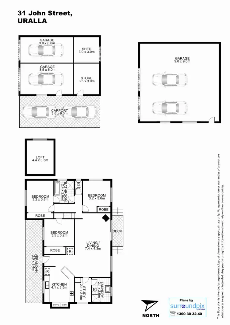 Floorplan of Homely house listing, 31 John Street, Uralla NSW 2358