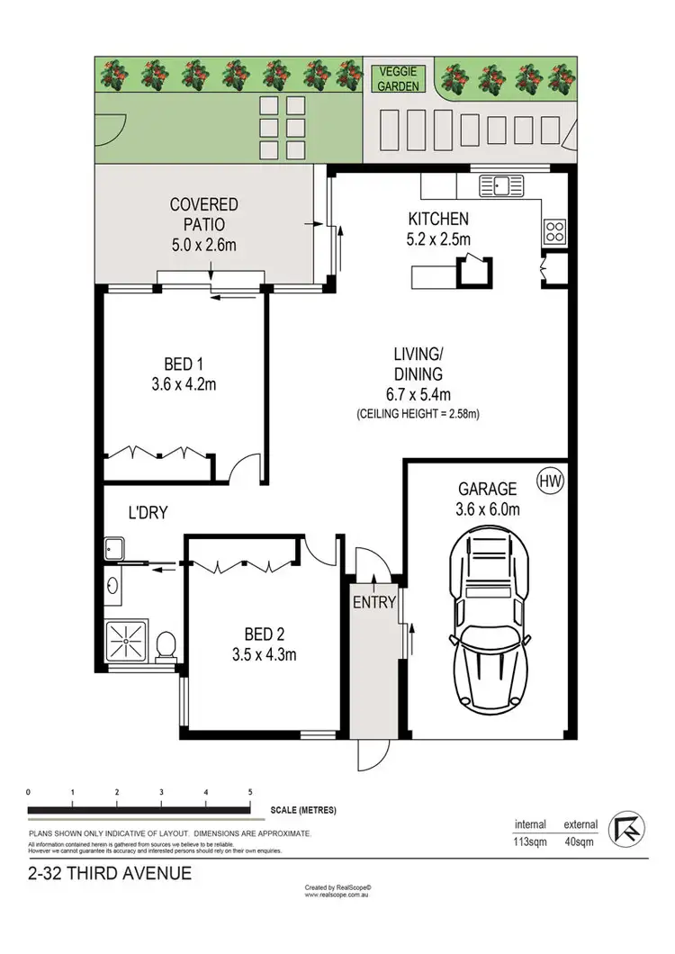 Floorplan of Homely unit listing, 2/32 Third Avenue, Sandgate QLD 4017