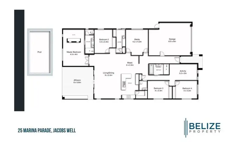 Floorplan of Homely house listing, 25 Marina Parade, Jacobs Well QLD 4208