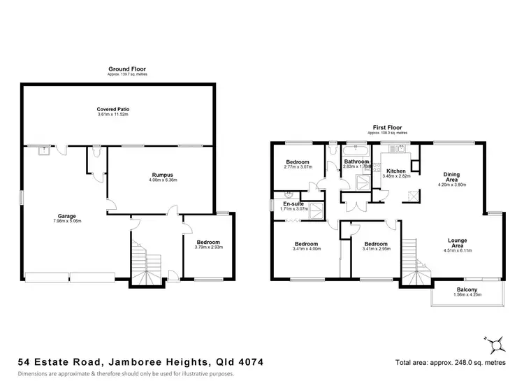 Floorplan of Homely house listing, 54 Estate Road, Jamboree Heights QLD 4074