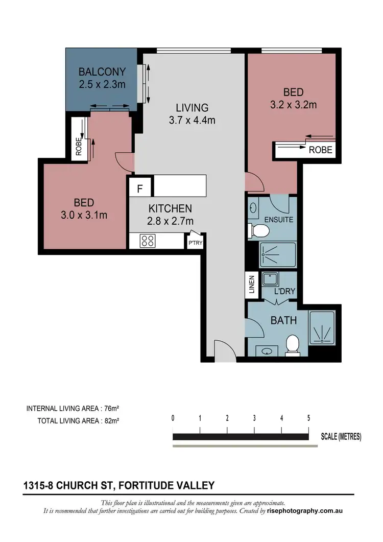 Floorplan of Homely apartment listing, 1315/8 Church Street, Fortitude Valley QLD 4006
