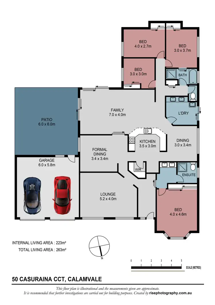 Floorplan of Homely house listing, 50 Casuarina Crescent, Calamvale QLD 4116