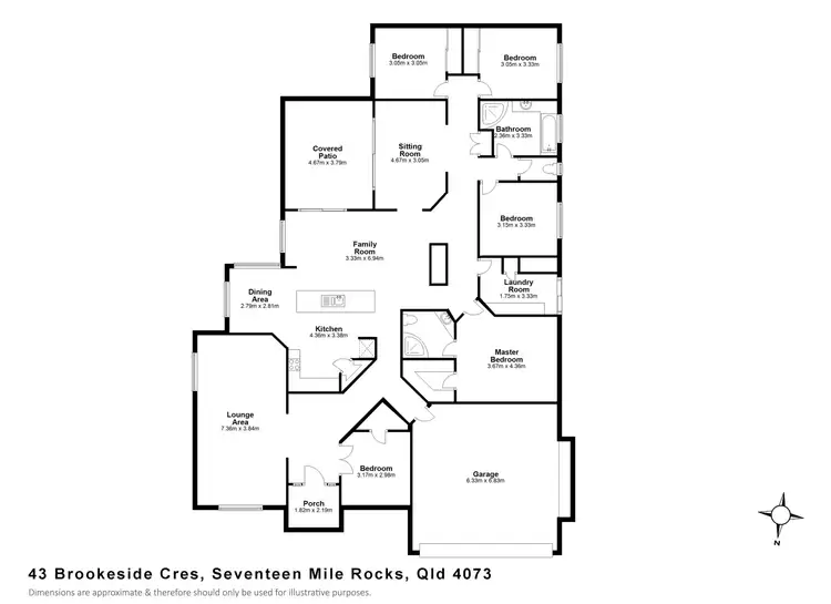 Floorplan of Homely house listing, 43 Brookeside Crescent, Seventeen Mile Rocks QLD 4073