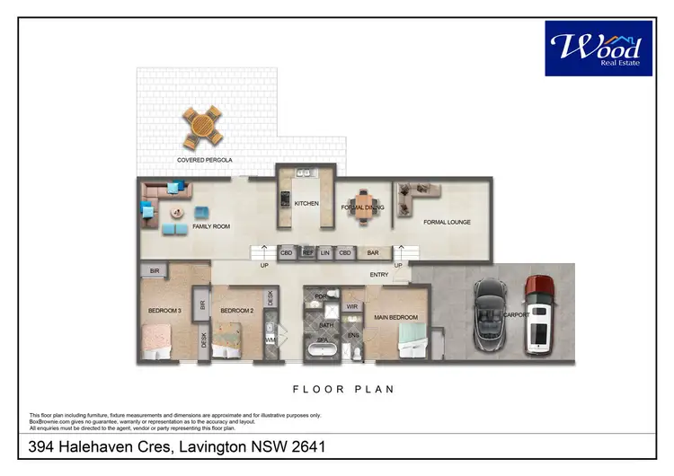 Floorplan of Homely house listing, 394 Halehaven Cres, Lavington NSW 2641
