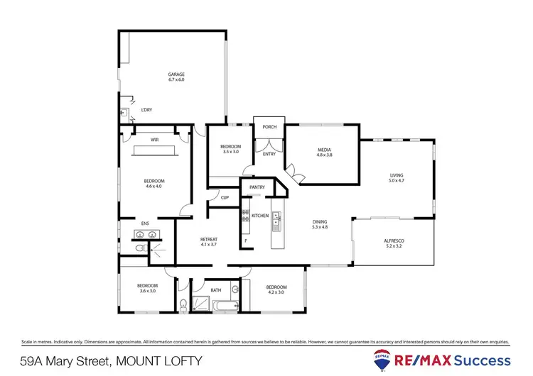 Floorplan of Homely house listing, 59A Mary Street, Mount Lofty QLD 4350