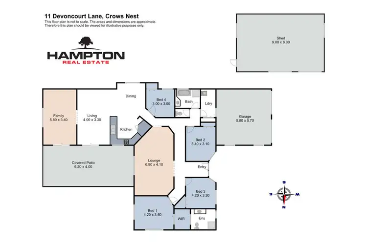 Floorplan of Homely rural property listing, 11 Devoncourt Lane, Crows Nest QLD 4355