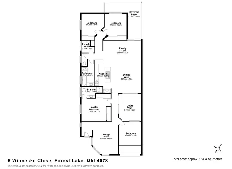 Floorplan of Homely house listing, 5 Winnecke Cl, Forest Lake QLD 4078