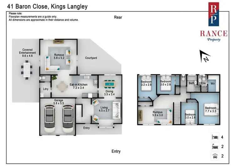 Floorplan of Homely house listing, 41 Baron Close, Kings Langley NSW 2147
