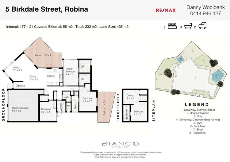 Floorplan of Homely house listing, 5 Birkdale Street, Robina QLD 4226