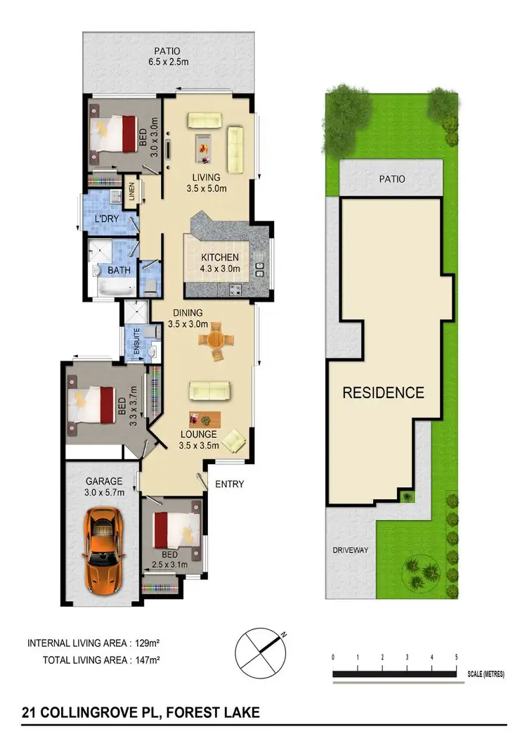 Floorplan of Homely house listing, 21 Collingrove Pl, Forest Lake QLD 4078