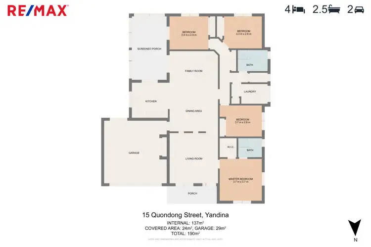 Floorplan of Homely house listing, 15 Quondong Court, Yandina QLD 4561