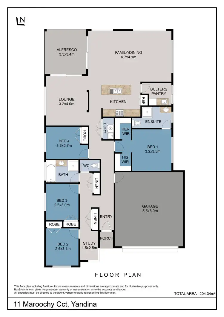 Floorplan of Homely house listing, 11 Maroochy Circuit, Yandina QLD 4561