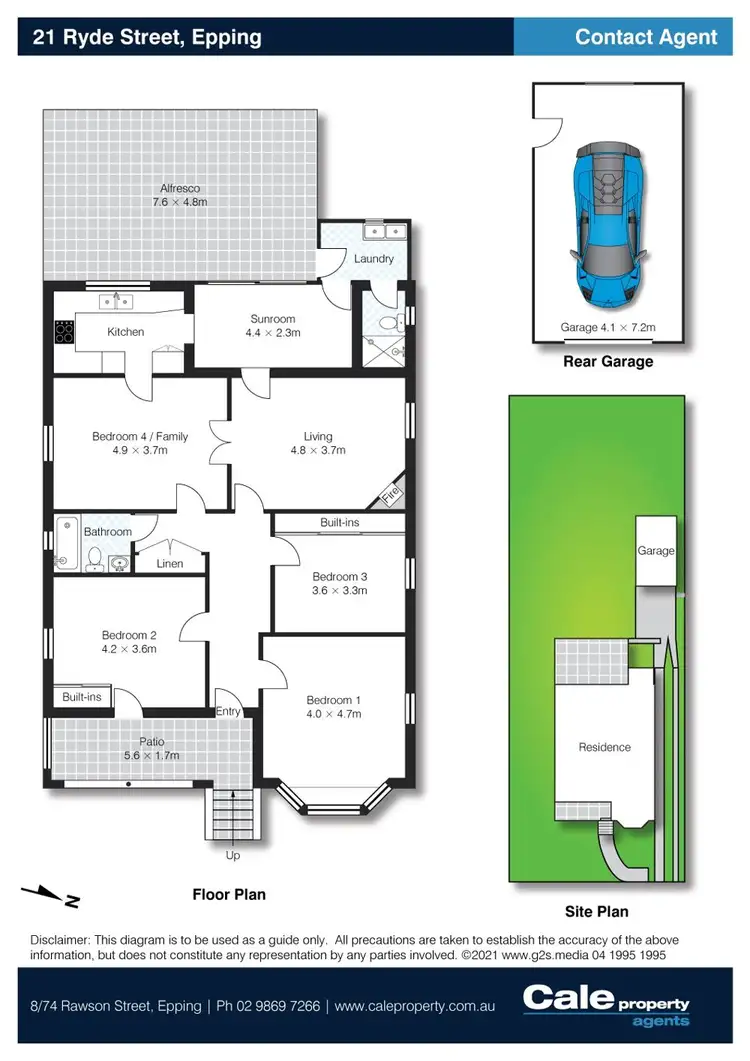 Floorplan of Homely house listing, 21 Ryde Street, Epping NSW 2121