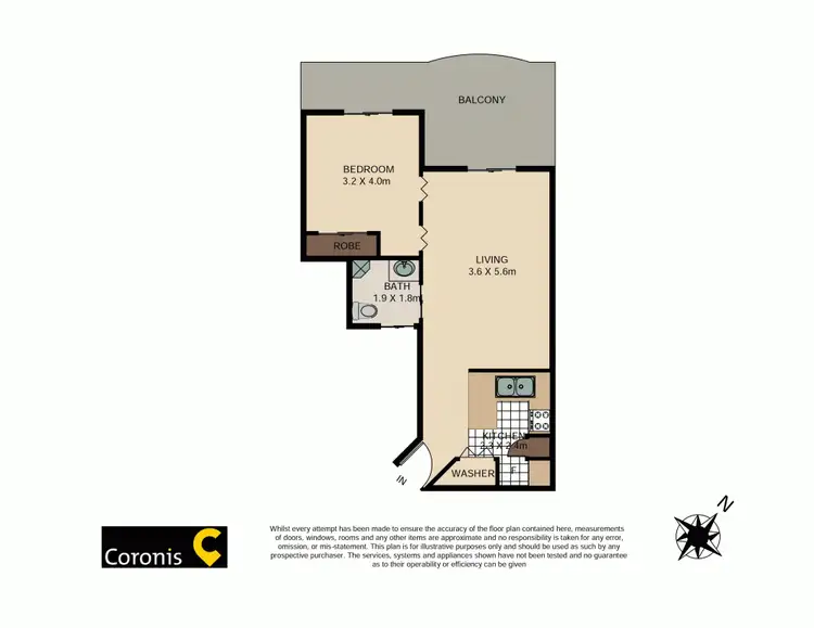 Floorplan of Homely apartment listing, 51/66 Dunmore Terrace, Auchenflower QLD 4066