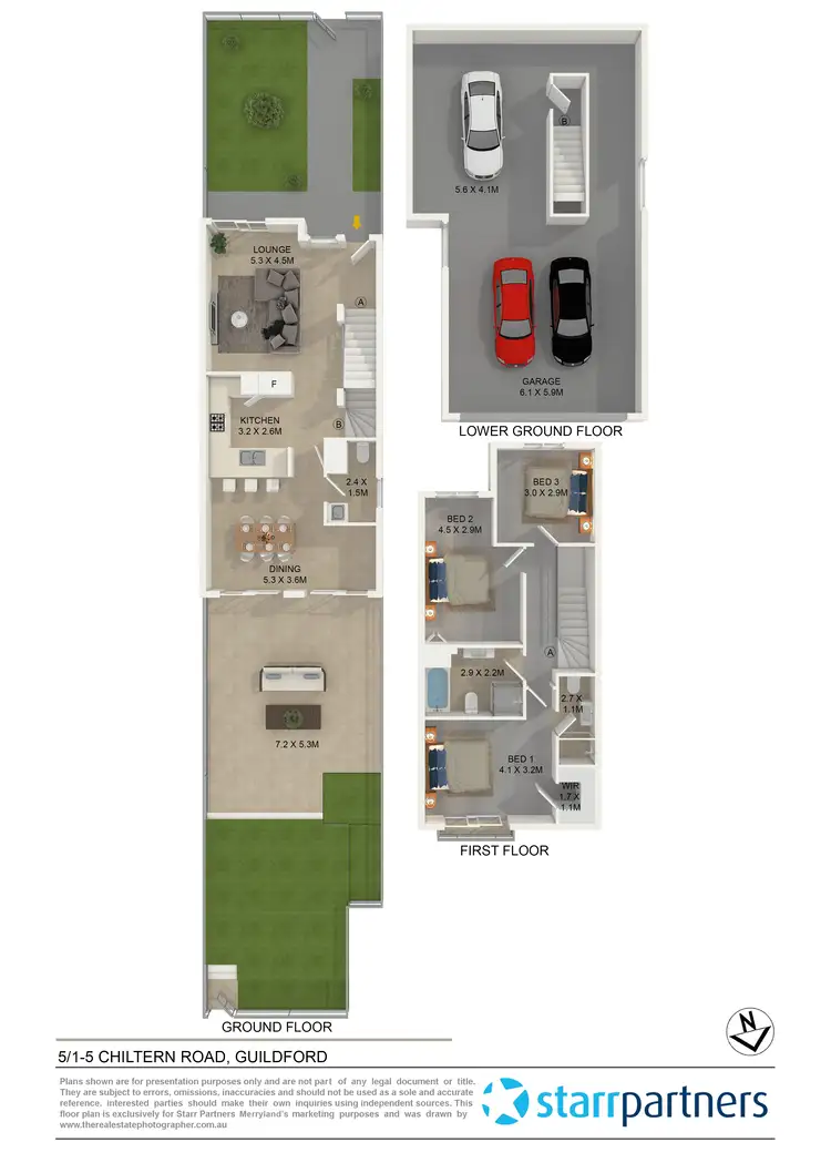 Floorplan of Homely townhouse listing, 5/1-5 Chiltern Road, Guildford NSW 2161