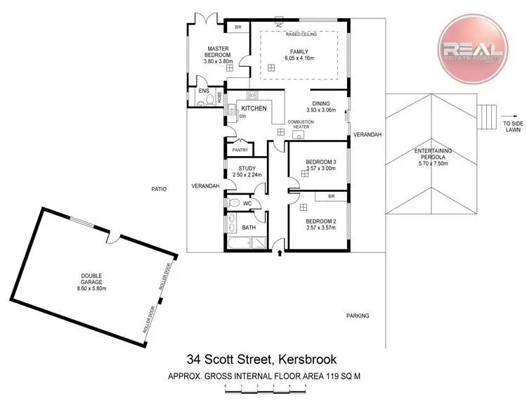 Floorplan of Homely house listing, 34 Scott Street, Kersbrook SA 5231