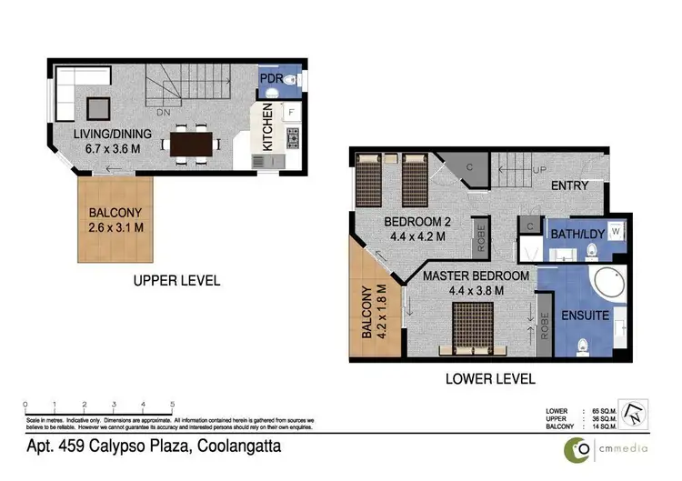 Floorplan of Homely apartment listing, 459/99 Griffith Street, Coolangatta QLD 4225