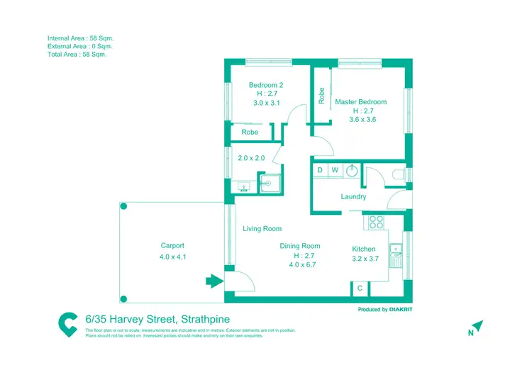 Floorplan of Homely unit listing, 6/35 Harvey Street, Strathpine QLD 4500