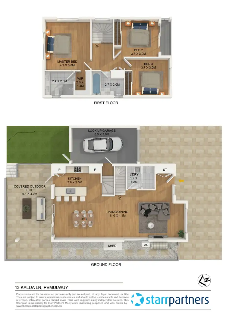 Floorplan of Homely house listing, 13 Kalua Lane, Pemulwuy NSW 2145