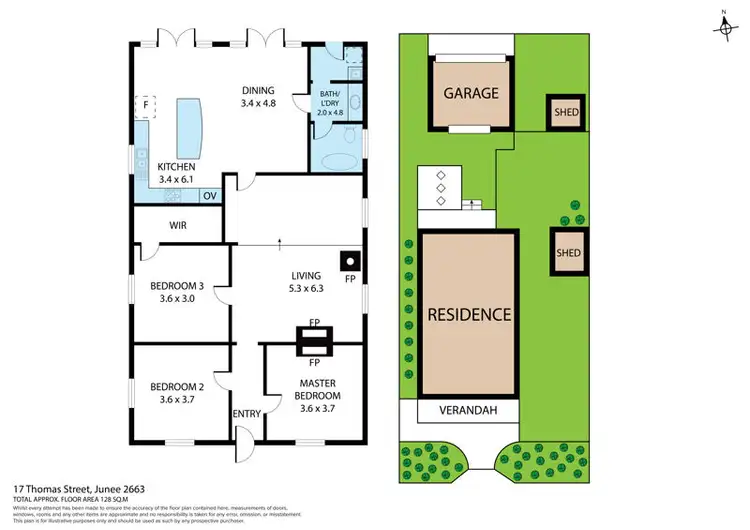 Floorplan of Homely house listing, 17 Thomas Street, Junee NSW 2663