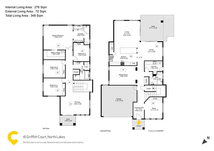 Floorplan of Homely house listing, 16 Griffith Court, North Lakes QLD 4509