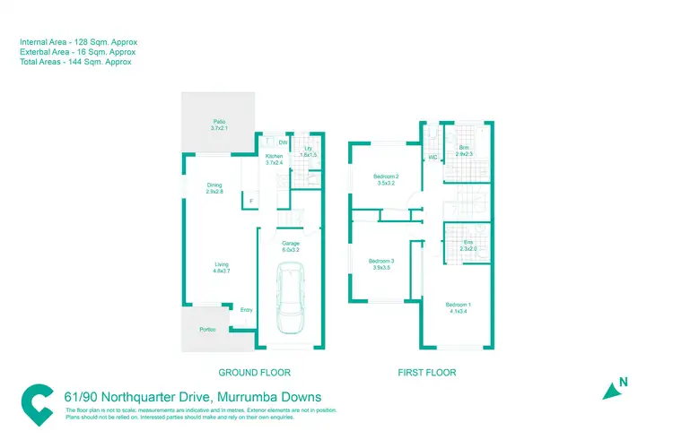 Floorplan of Homely house listing, 61/90 Northquarter Drive, Murrumba Downs QLD 4503