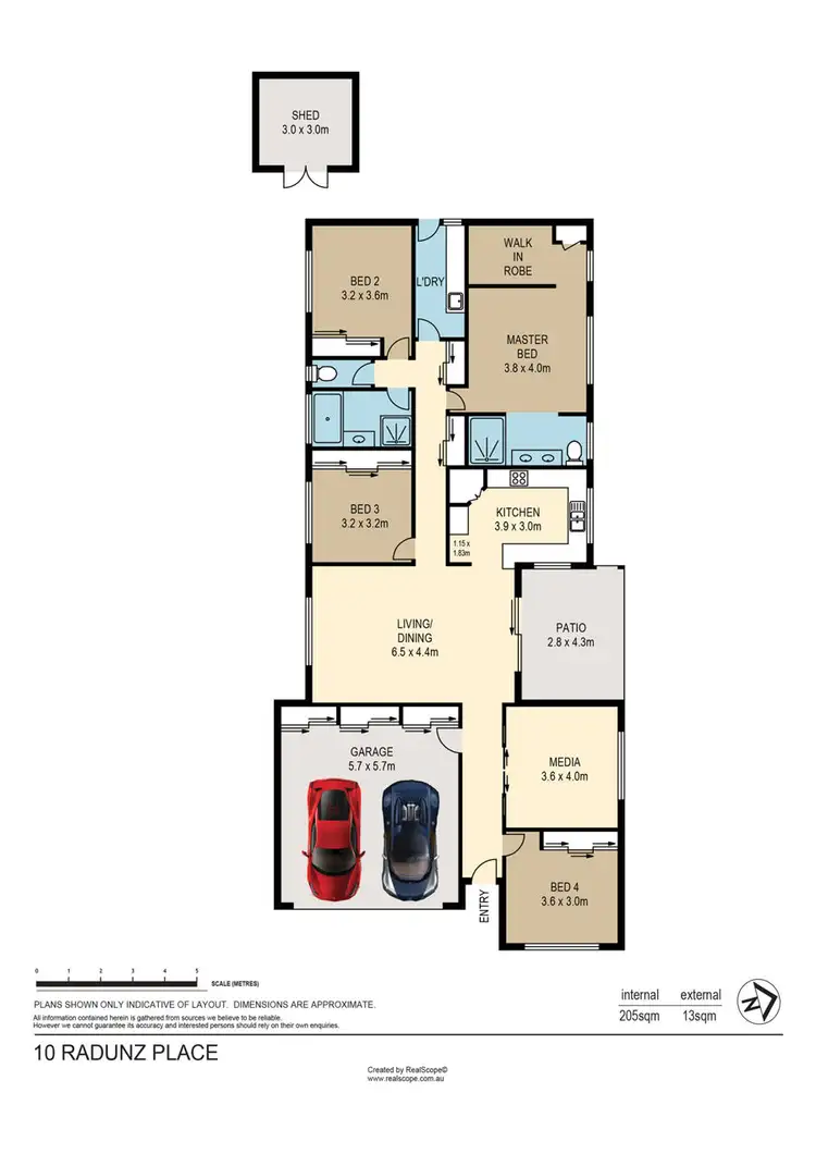 Floorplan of Homely house listing, 10 Radunz Place, Birkdale QLD 4159