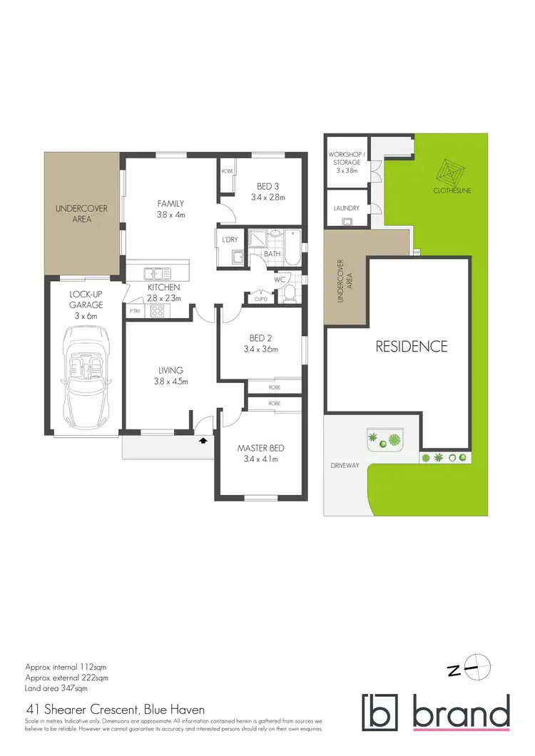 Floorplan of Homely house listing, 41 Shearer Crescent, Blue Haven NSW 2262