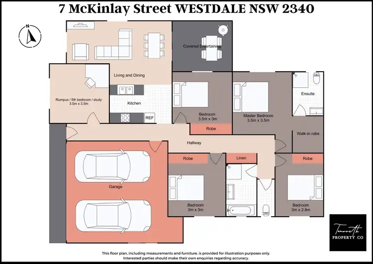 Floorplan of Homely house listing, 7 McKinlay Place, Tamworth NSW 2340