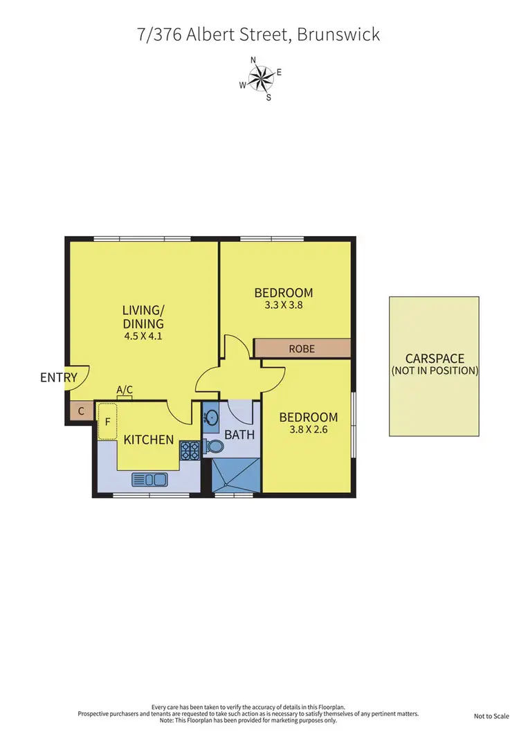 Floorplan of Homely apartment listing, 7/376 Albert Street, Brunswick VIC 3056