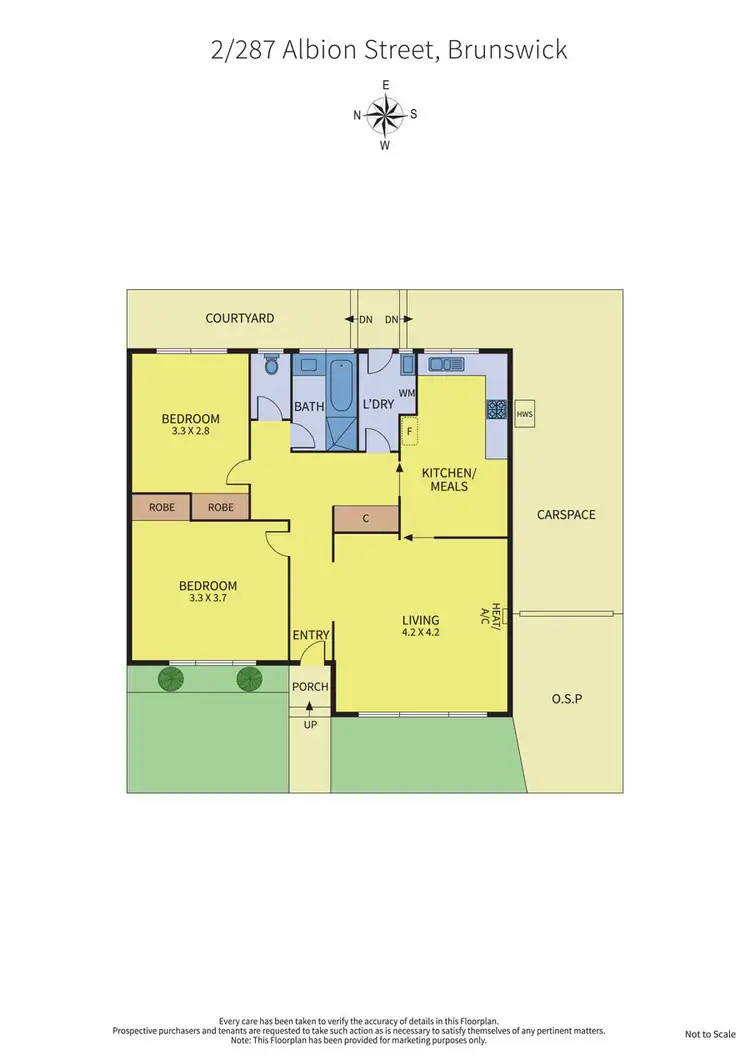 Floorplan of Homely unit listing, 2 & 3/287 Albion Street, Brunswick VIC 3056