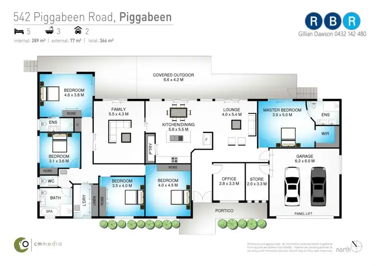 Floorplan of Homely rural property listing, 542 Piggabeen Road, Piggabeen NSW 2486