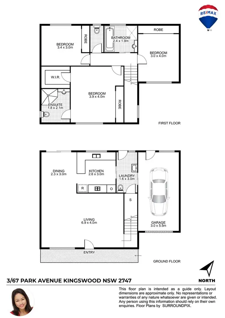 Floorplan of Homely townhouse listing, 3/67 Park Avenue, Kingswood NSW 2747