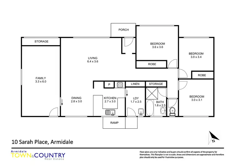 Floorplan of Homely house listing, 10 Sarah Place, Armidale NSW 2350