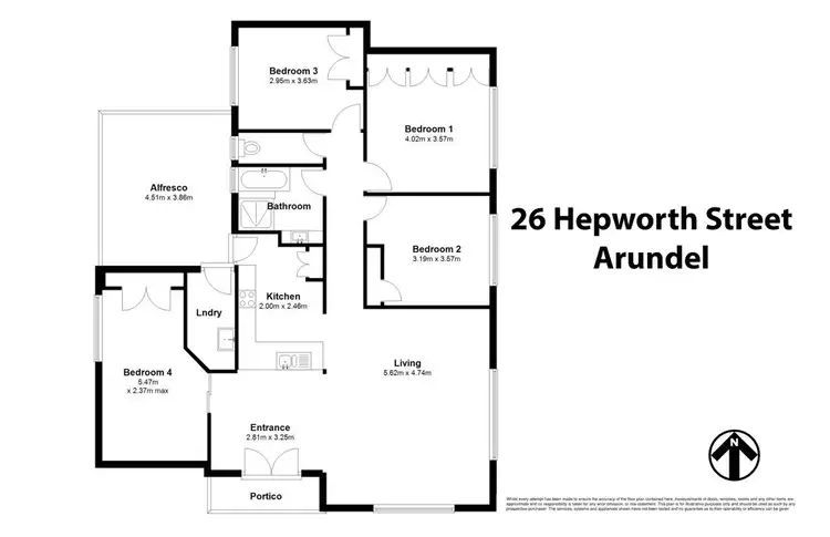 Floorplan of Homely house listing, 26 Hepworth Street, Arundel QLD 4214