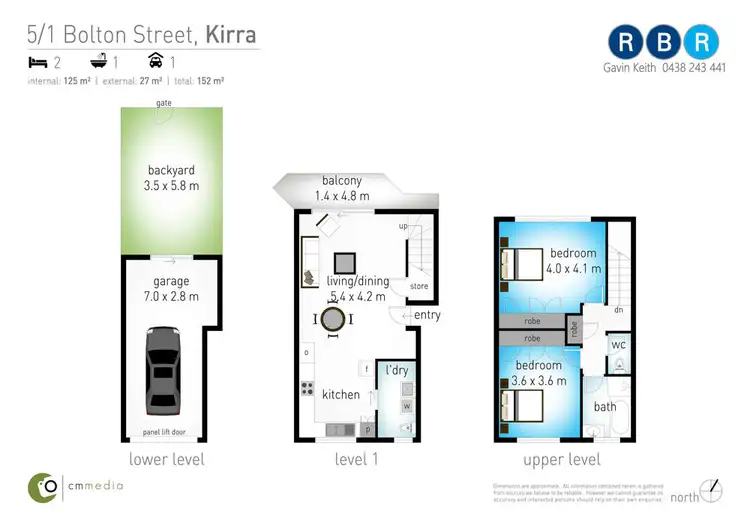 Floorplan of Homely townhouse listing, 5/1 Bolton Street, Kirra QLD 4225