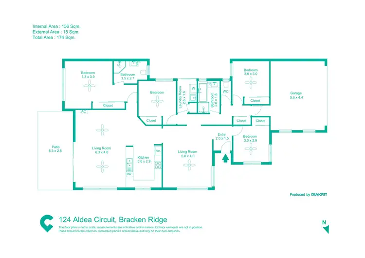 Floorplan of Homely house listing, 124 Aldea Circuit, Bracken Ridge QLD 4017