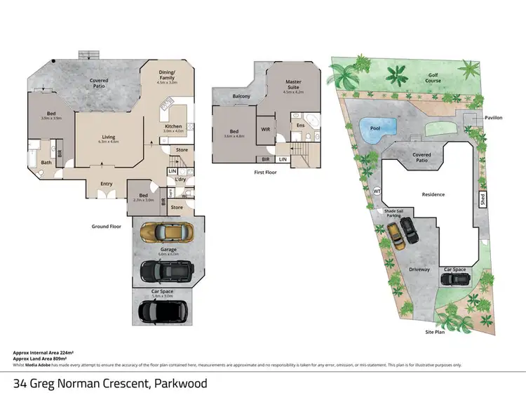 Floorplan of Homely house listing, 34 Greg Norman Crescent, Parkwood QLD 4214